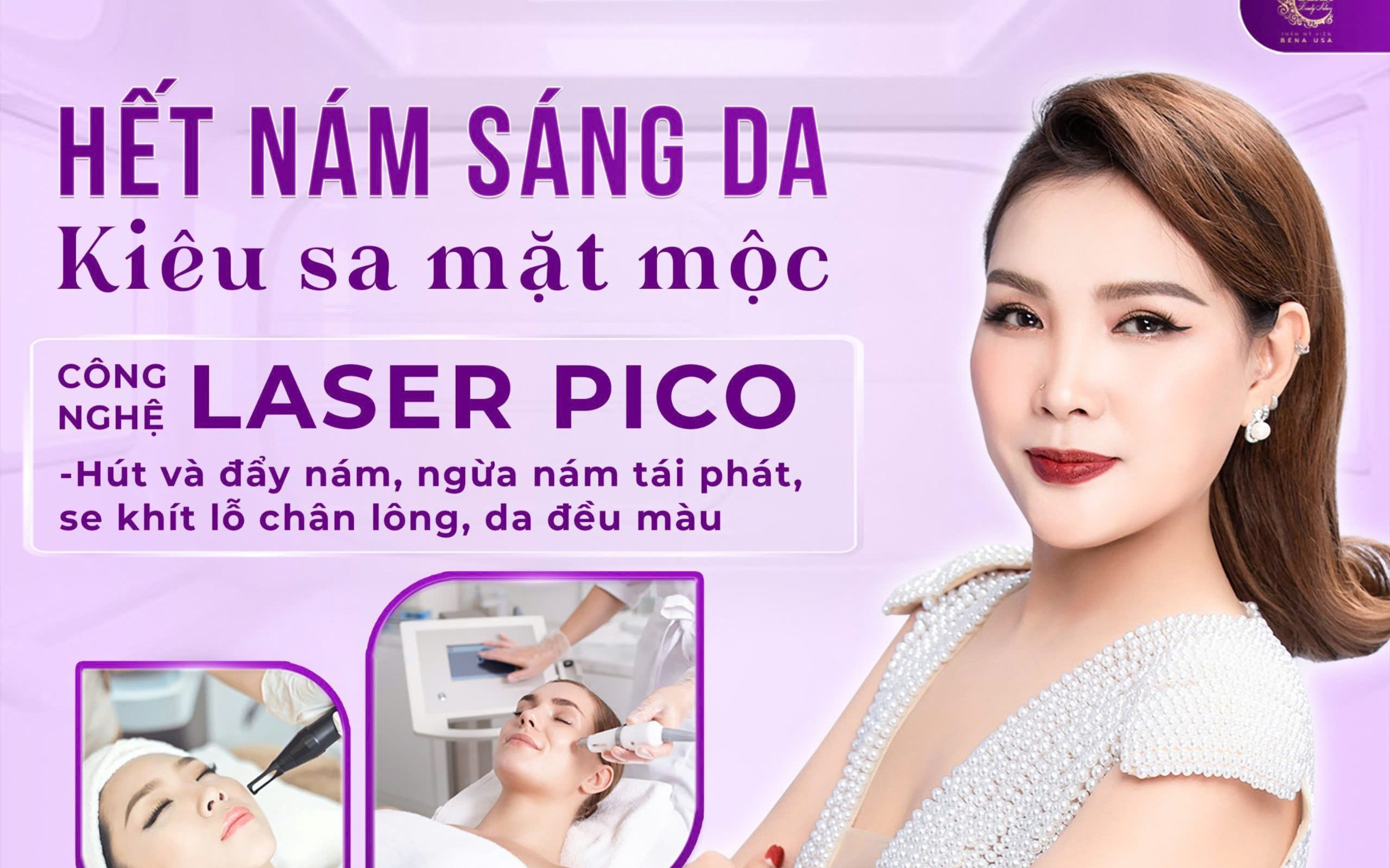 Thẩm mỹ viện Bena USA ứng dụng công nghệ gì trong chăm sóc da nám?