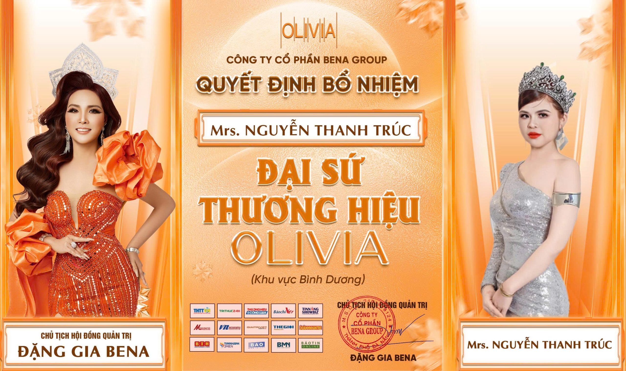 Người đẹp 9x Nguyễn Thanh Trúc trở thành Đại sứ thương hiệu Olivia tại Bình Dương